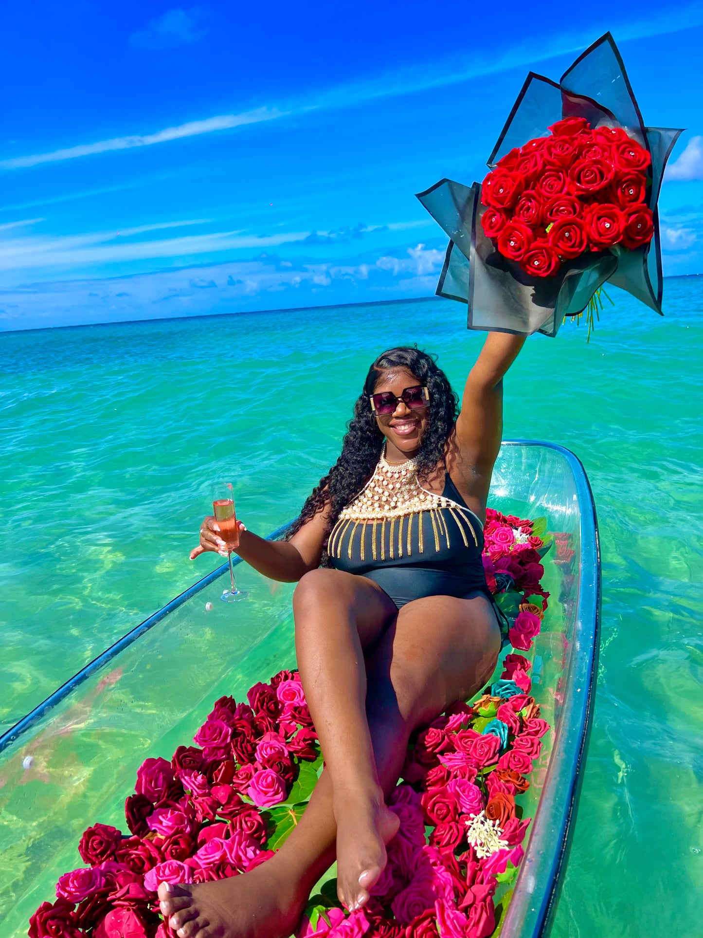 CUSTOM LUXURY FLOWERBED DRONE PHOTOSHOOT