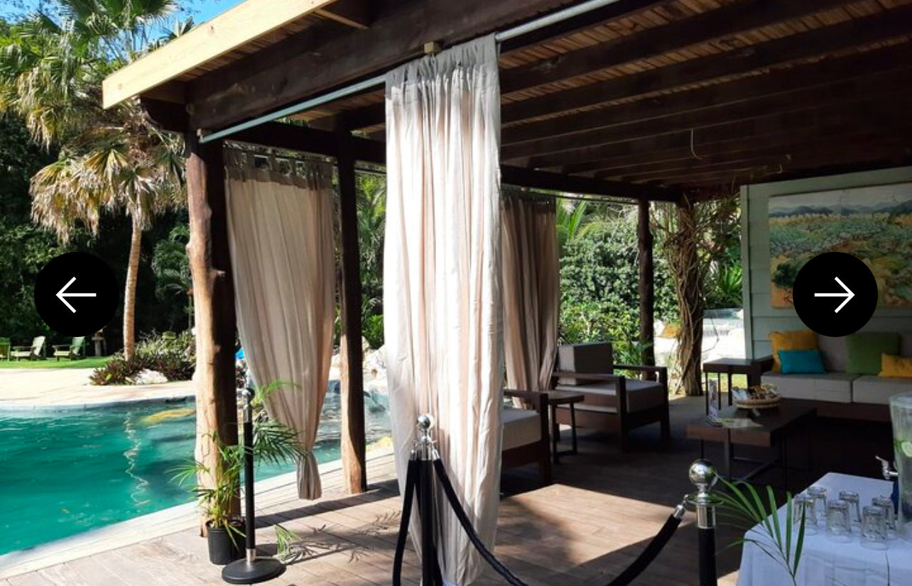 Vip Poolside Cabana With Butler service for groups at your River Rafting And Adventure Falls Experience (VIP CABANA ONLY)