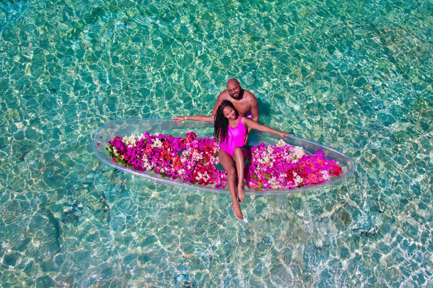 CUSTOM LUXURY FLOWERBED DRONE PHOTOSHOOT