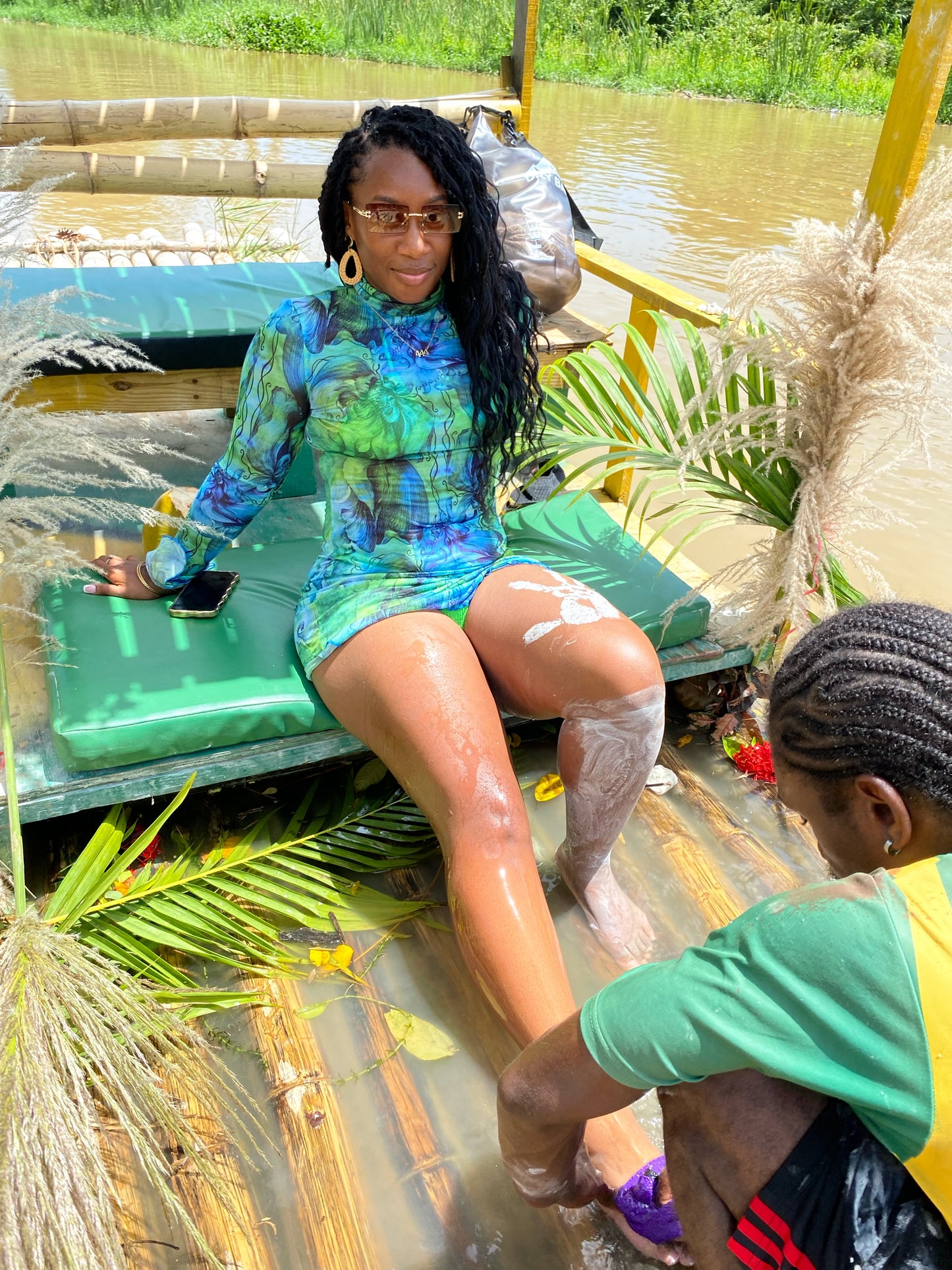 3-in-1 Bamboo Rafting + Limestone Foot Massage + Weed Farm 🍃 + Rick’s Café Experience. (Transportation MUST
be purchased if this is for a solo traveler as this is a multi-location excursion)..Free
Transportation provided ONLY
for groups of two or more.)